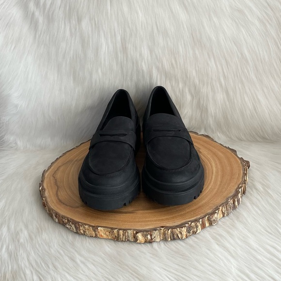 LIKE NEW Portland Leather Patina Zoe chunky platform leather penny loafers - Picture 8 of 13